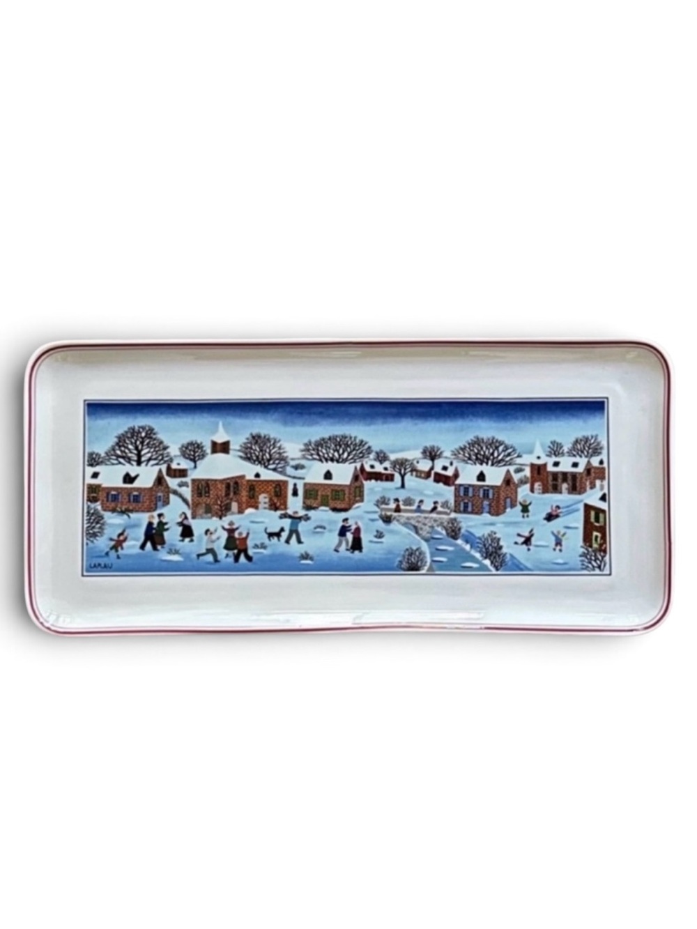 NEW Villeroy & Boch Vintage Naif Christmas Rectangular Porcelain Sandwich Tray